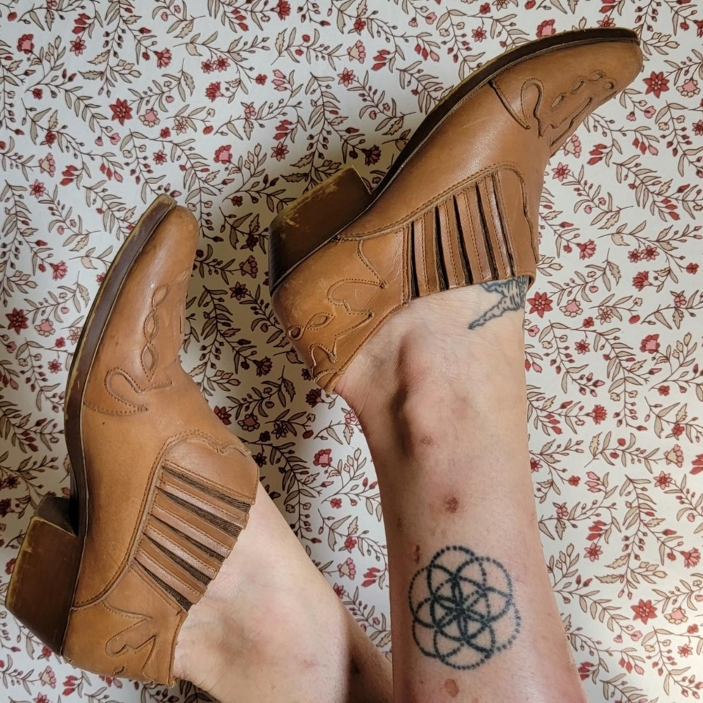 Brown Western Booties